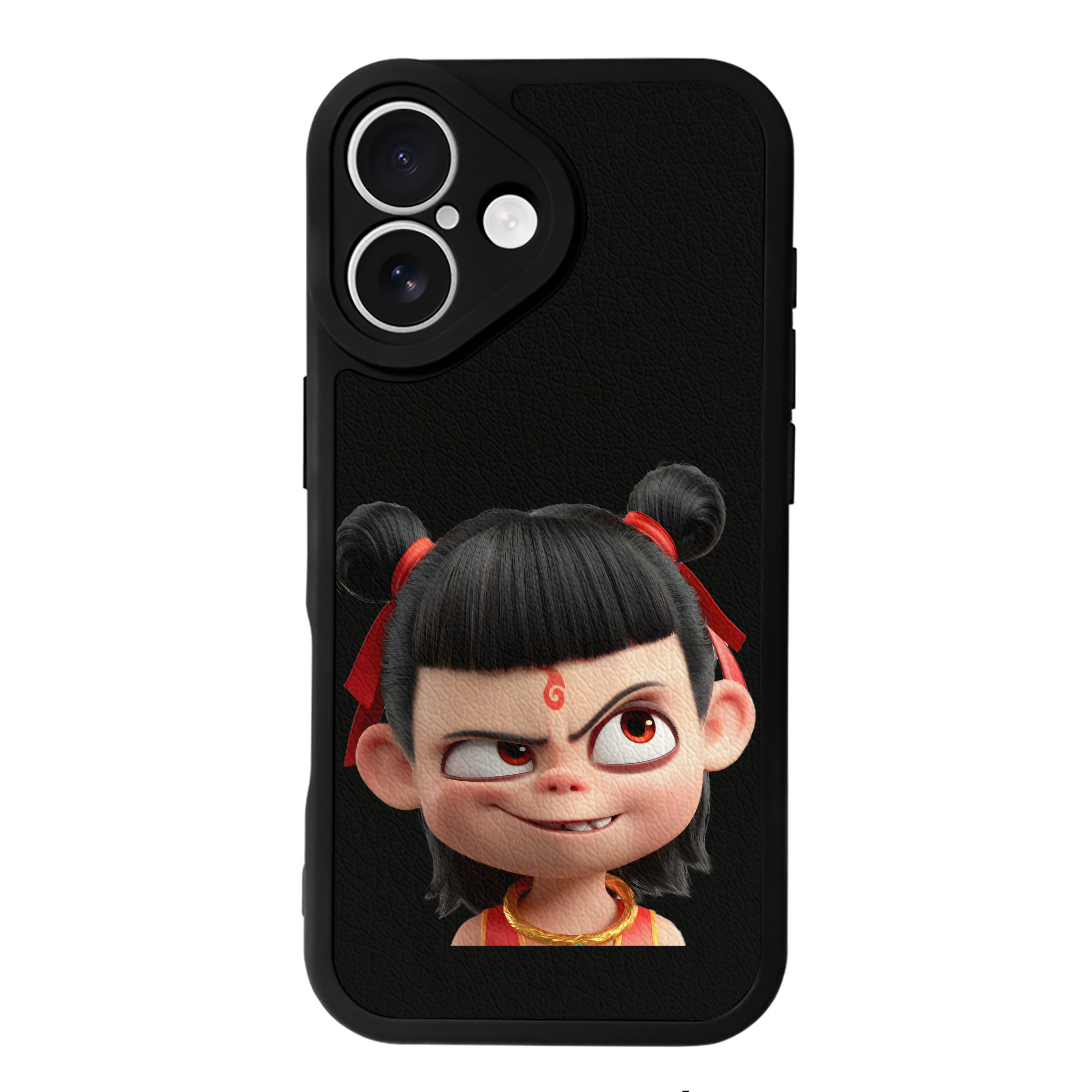 （画像用） Ne Zha 2 ナタ 魔童の大暴れ 【iPhone 16シリーズ対応】シリコンスマホケース（レザー調） 材質：シリコン